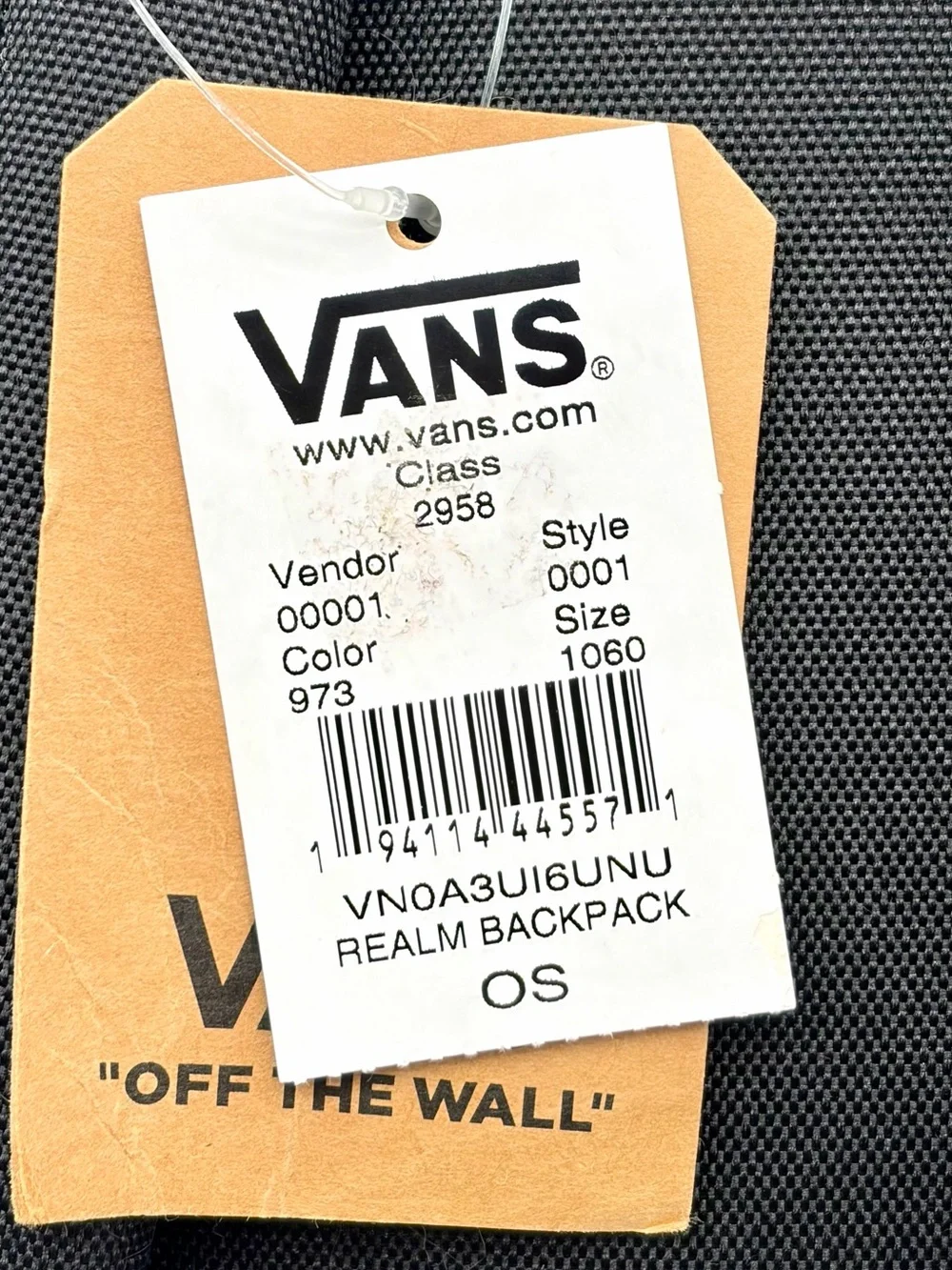 Vans Pink Backpack with Black Logo Patch